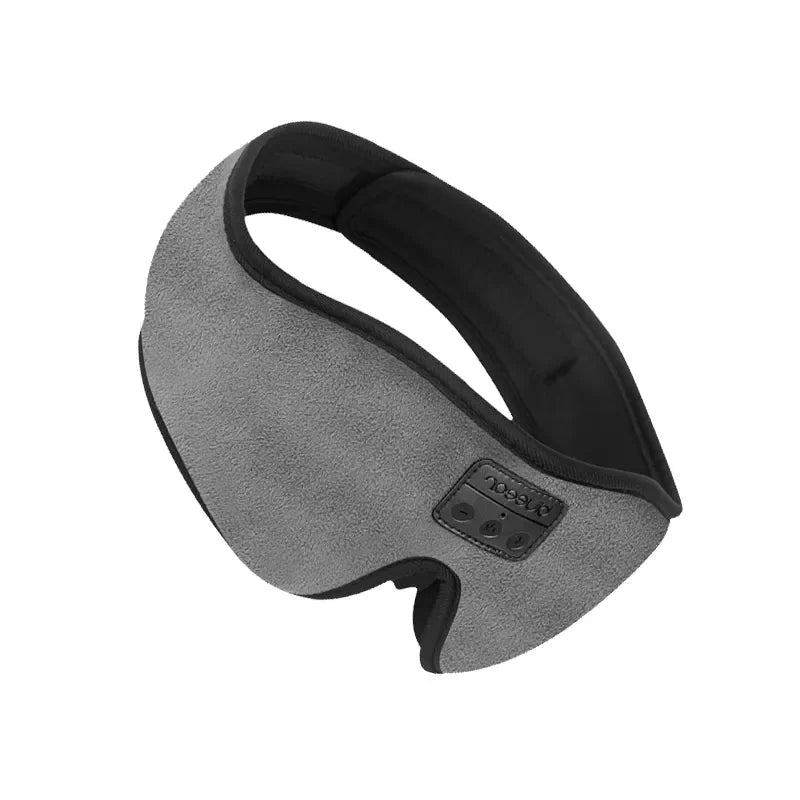 Bluetooth 5.2 Sleeping Headphones: 3D Wireless Music Eye Mask with Microphone - Soft, Adjustable Sleep Headset & Blindfold