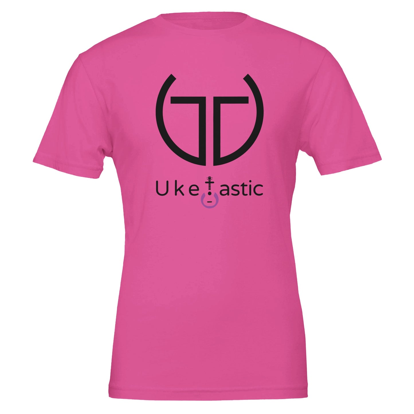 Uke Tastic Premier Tribal Ukulele T-Shirt Pink 2