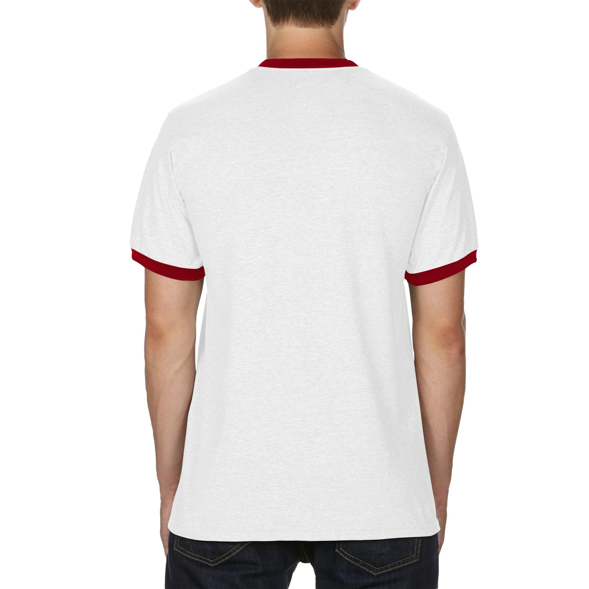Unisex Ringer Heavenly Father T-Shirt Back 4