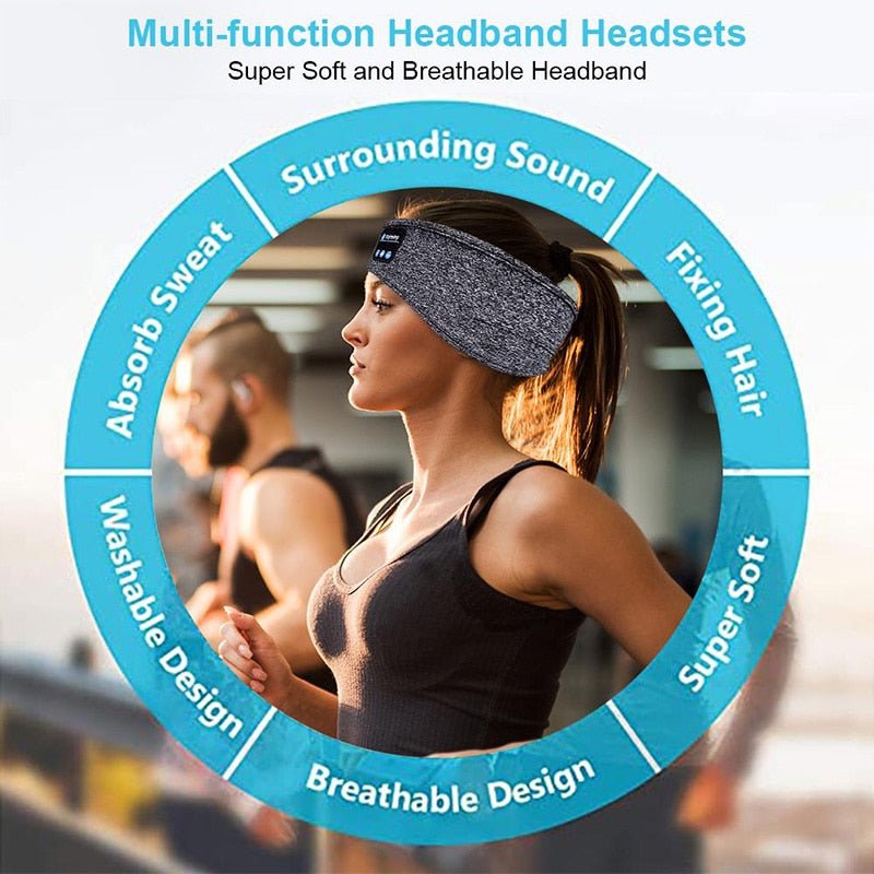 Bluetooth Sleep/Sports Headband with Built-in Headphones - Uke Tastic