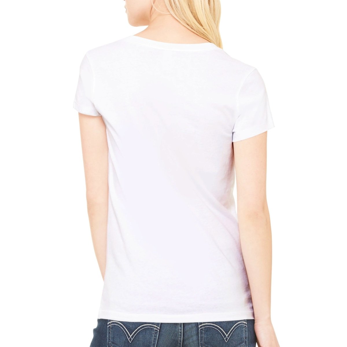 Premium 'Uke Rose' Womens V-Neck T-shirt - Uke Tastic - S - Free Delivery - Uke Tastic