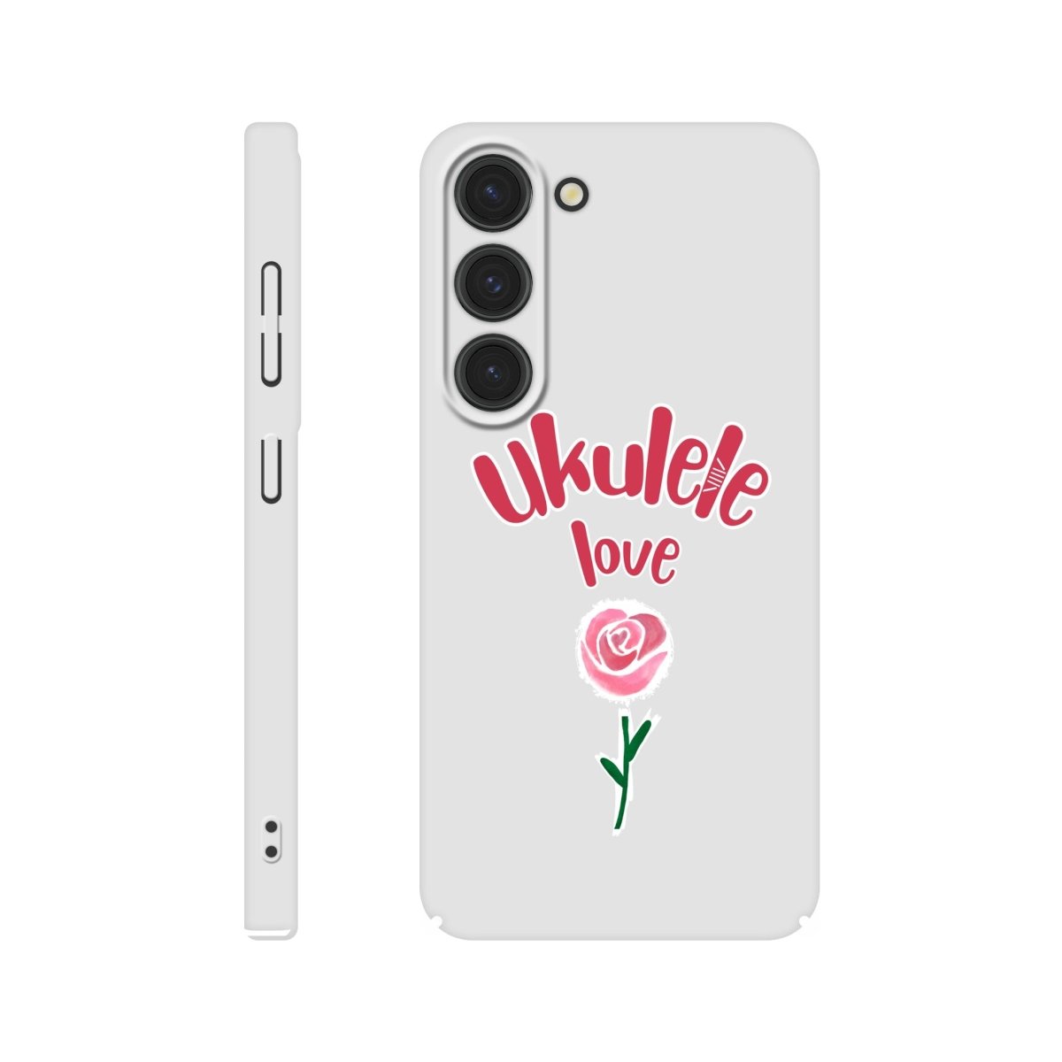Slim 'Uke Rose' case - Uke Tastic - Samsung - Galaxy S23 - Free Delivery - Uke Tastic