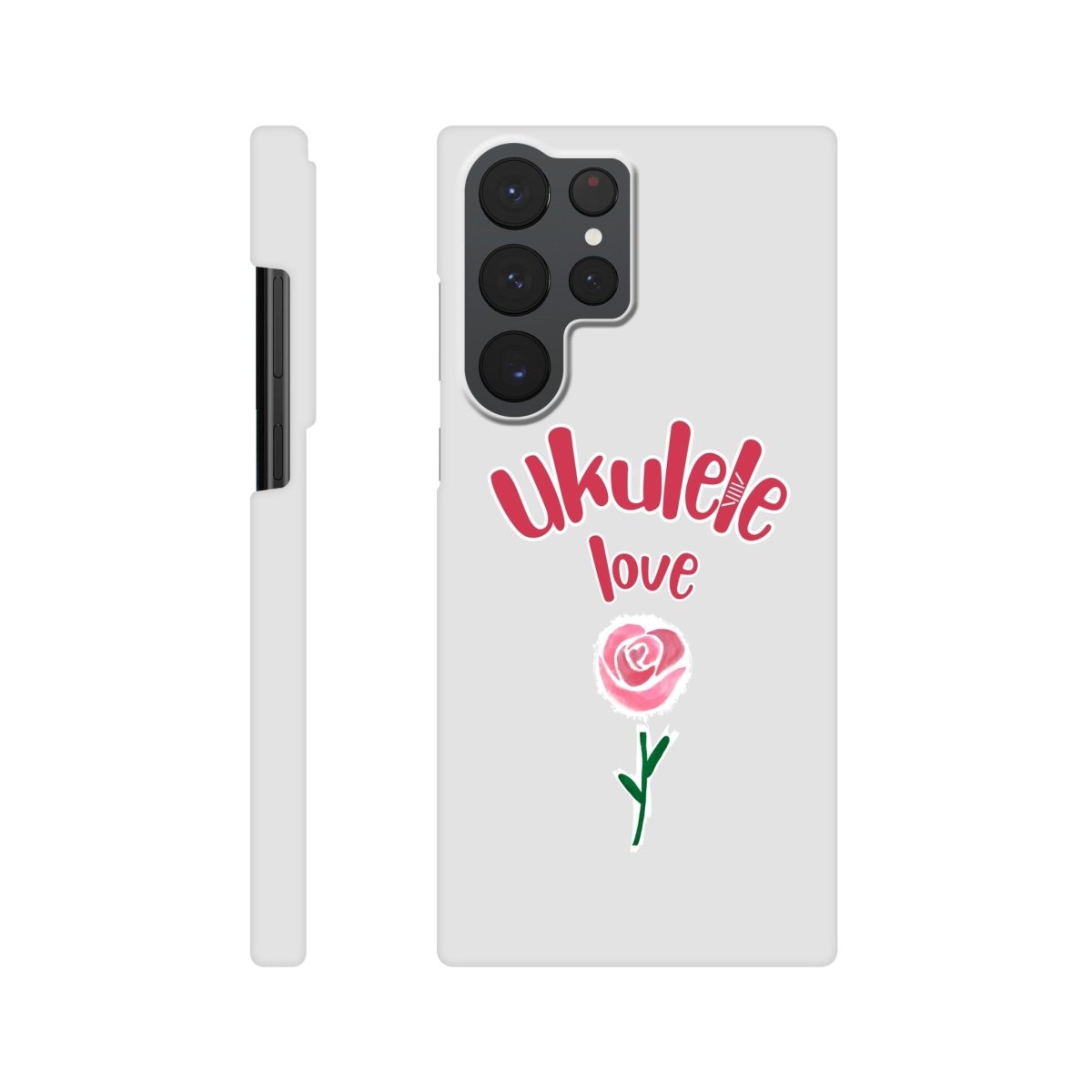 Slim 'Uke Rose' case - Uke Tastic - Samsung - Galaxy S22 Ultra - Free Delivery - Uke Tastic