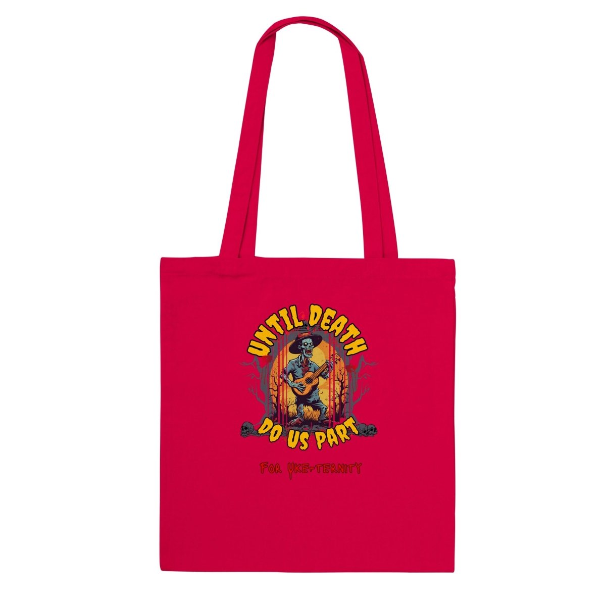 UDDUP Uke-ternity - Classic Tote Bag - Uke Tastic - Red - Free Delivery - Uke Tastic