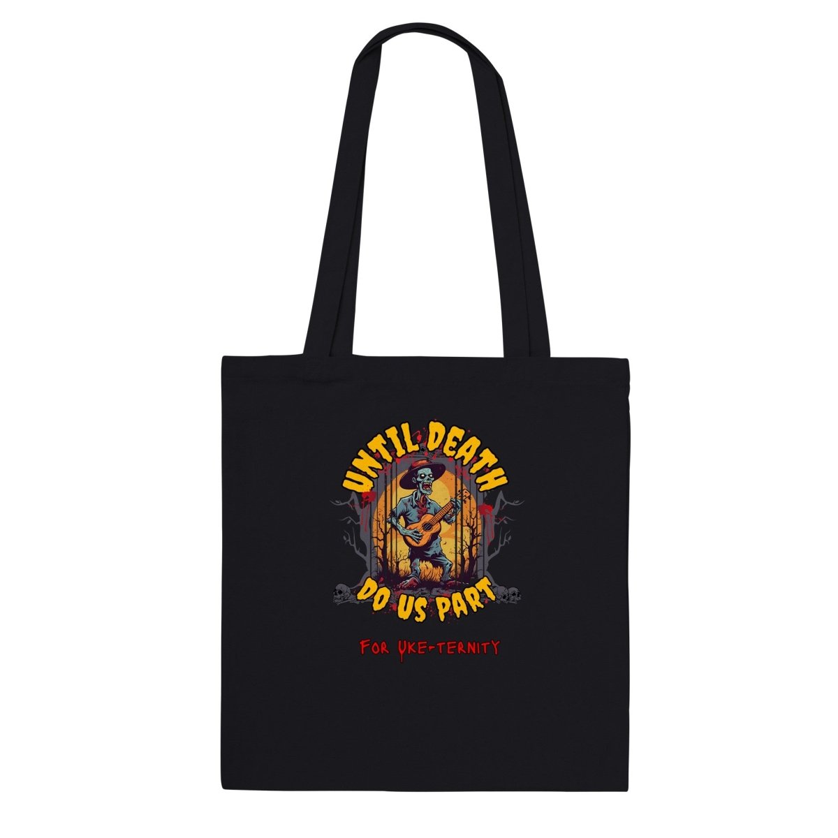 UDDUP Uke-ternity - Classic Tote Bag - Uke Tastic - Black - Free Delivery - Uke Tastic