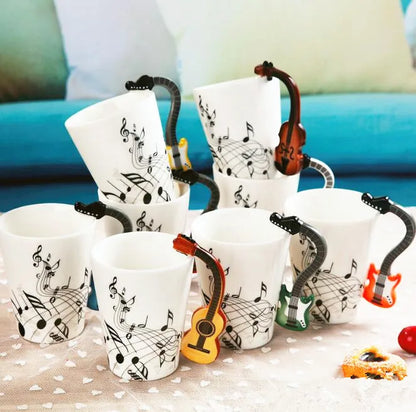 Music Themed Ceramic Mug with Handle Coffee/Tea/Novelty Gifts