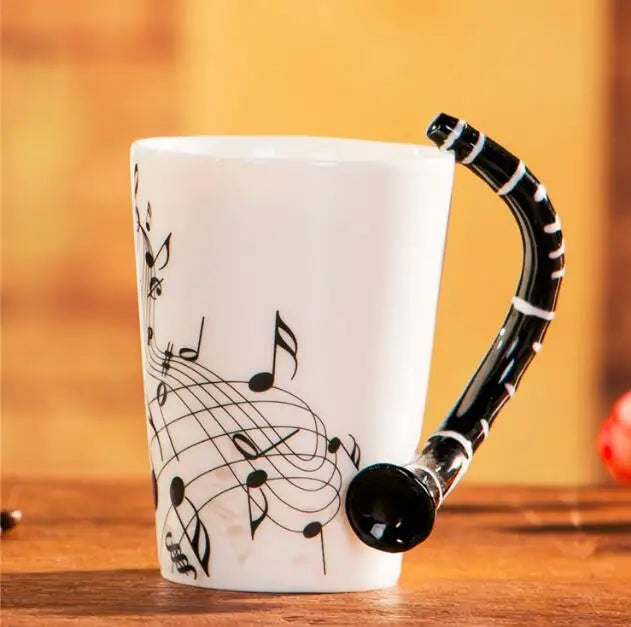 Music Themed Ceramic Mug with Handle Coffee/Tea/Novelty Gifts