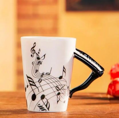 Music Themed Ceramic Mug with Handle Coffee/Tea/Novelty Gifts