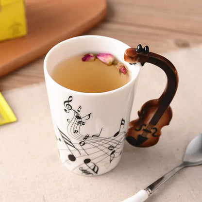 Music Themed Ceramic Mug with Handle Coffee/Tea/Novelty Gifts