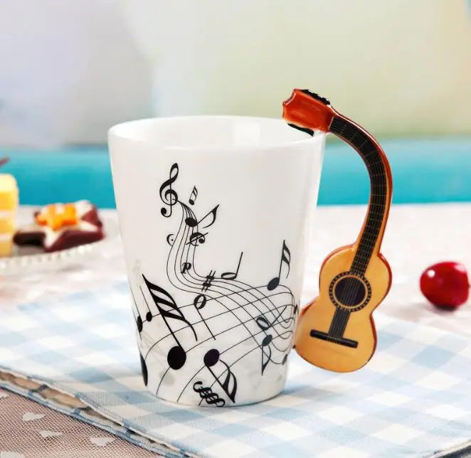 Music Themed Ceramic Mug with Handle Coffee/Tea/Novelty Gifts