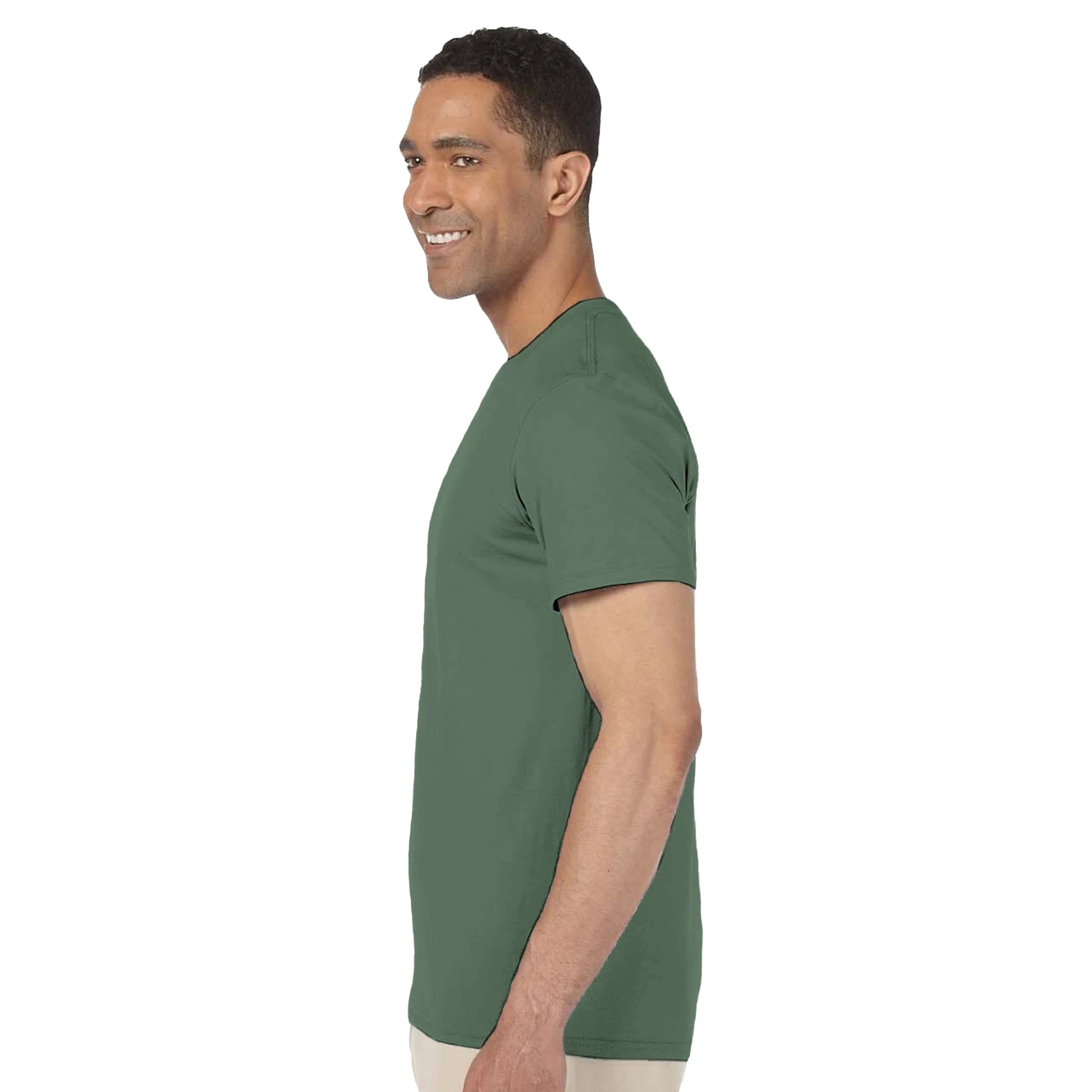 Tiki Green Ukulele T-shirt Side