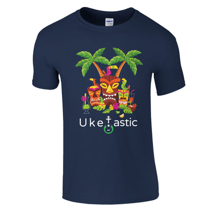 Tiki Navy Ukulele Tshirt Front