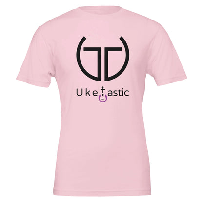 Uke Tastic Premier Tribal Ukulele T-Shirt Pale Pink