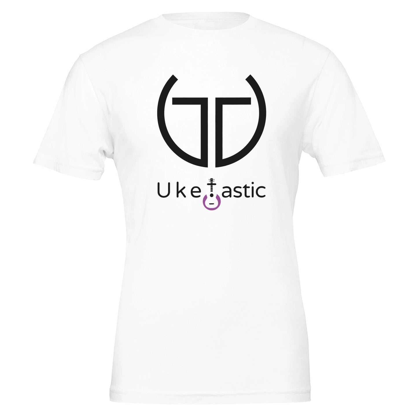 Uke Tastic Premier Tribal Ukulele T-Shirt White