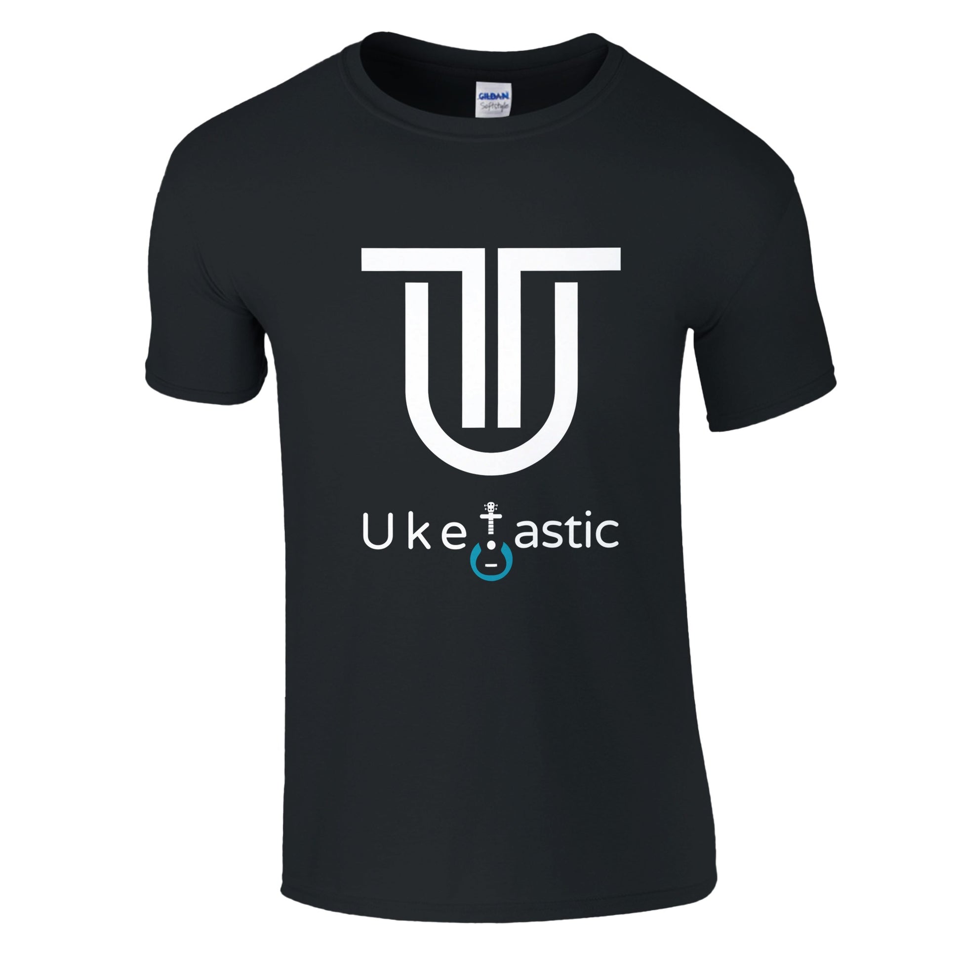 Uke Tastic Tribal Ukulele T-Shirt Front Black 3