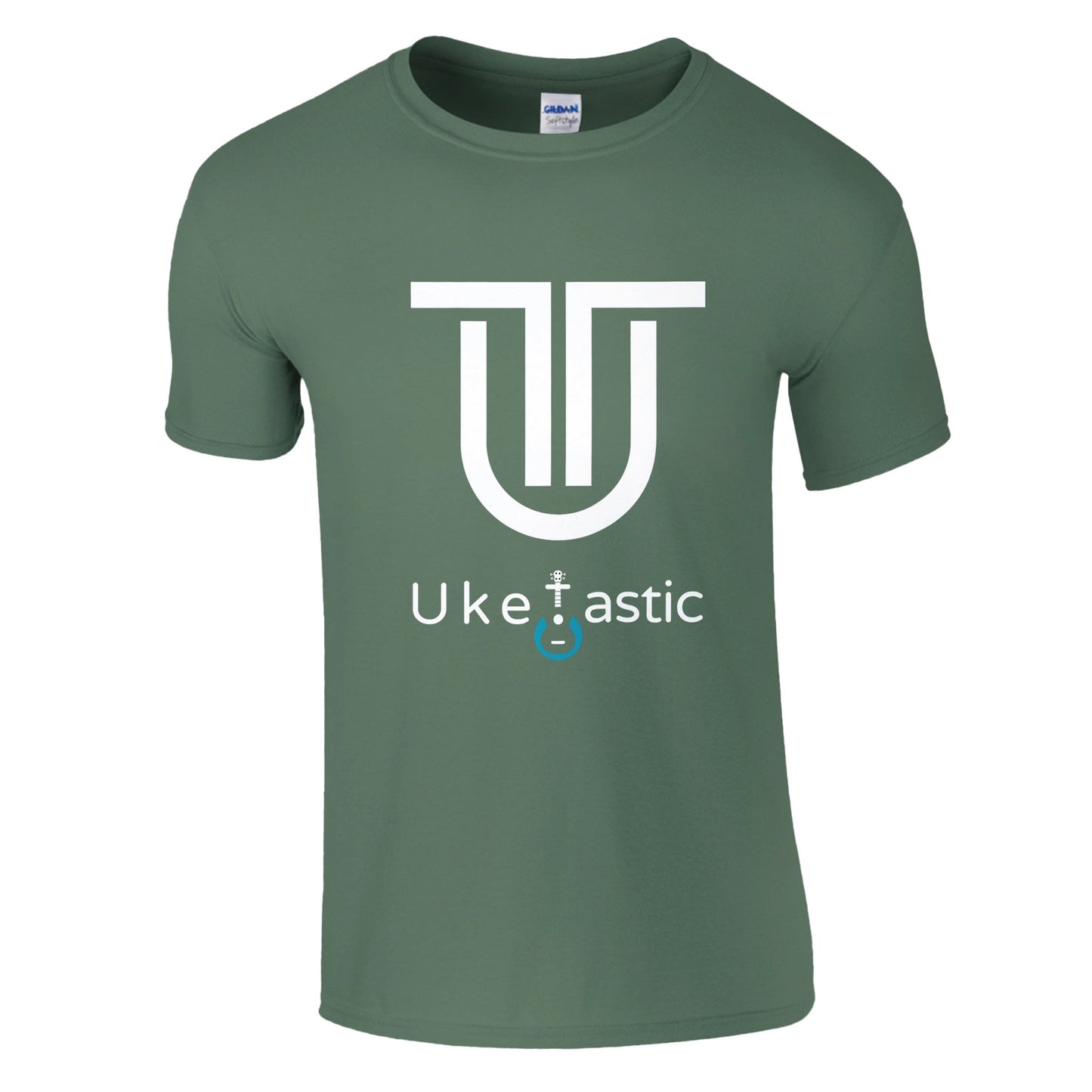 Uke Tastic Tribal Ukulele T-Shirt Front Green