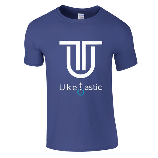 Uke Tastic Tribal Ukulele T-Shirt Front Purple