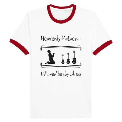 Unisex Ringer Heavenly Father T-Shirt Front