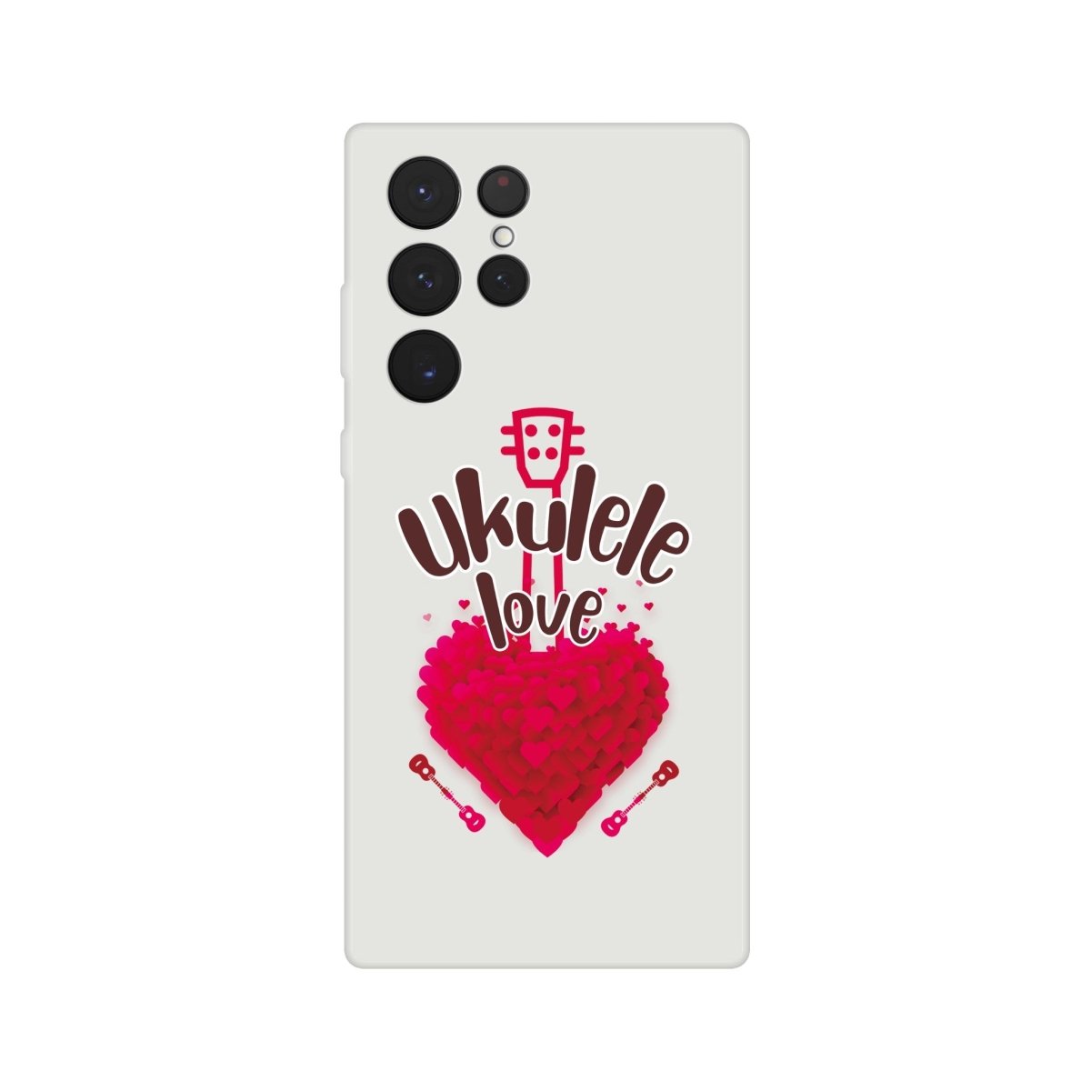 Flexi 'Uke Love' case - Uke Tastic - Samsung - Galaxy S22 Ultra - Free Delivery - Uke Tastic