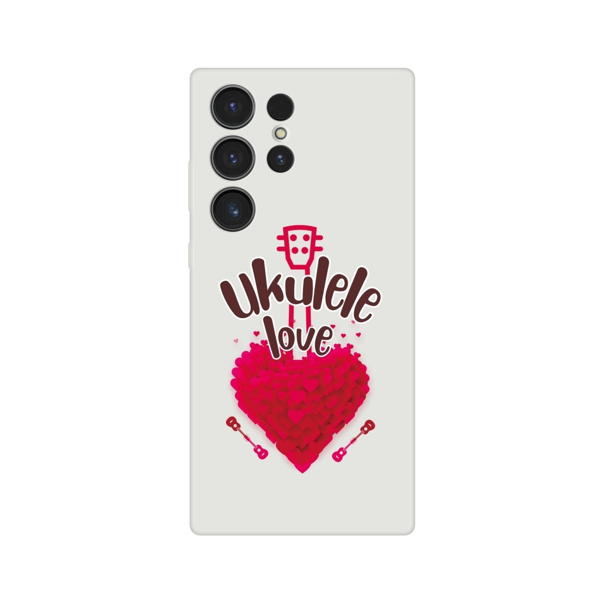 Flexi 'Uke Love' case - Uke Tastic - Samsung - Galaxy S23 Ultra - Free Delivery - Uke Tastic