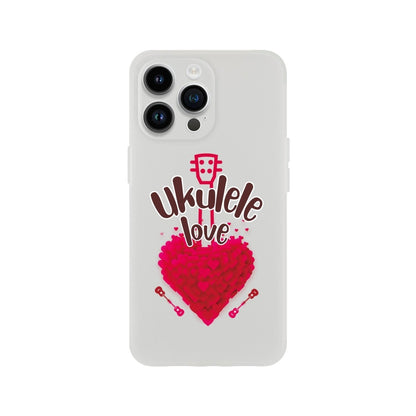 Flexi 'Uke Love' case - Uke Tastic - Apple - iPhone 14 Pro Max - Free Delivery - Uke Tastic