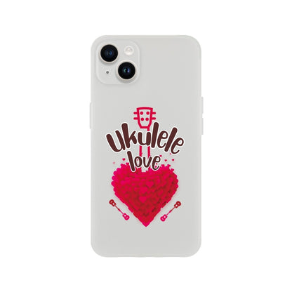 Flexi 'Uke Love' case - Uke Tastic - Apple - iPhone 14 Plus - Free Delivery - Uke Tastic