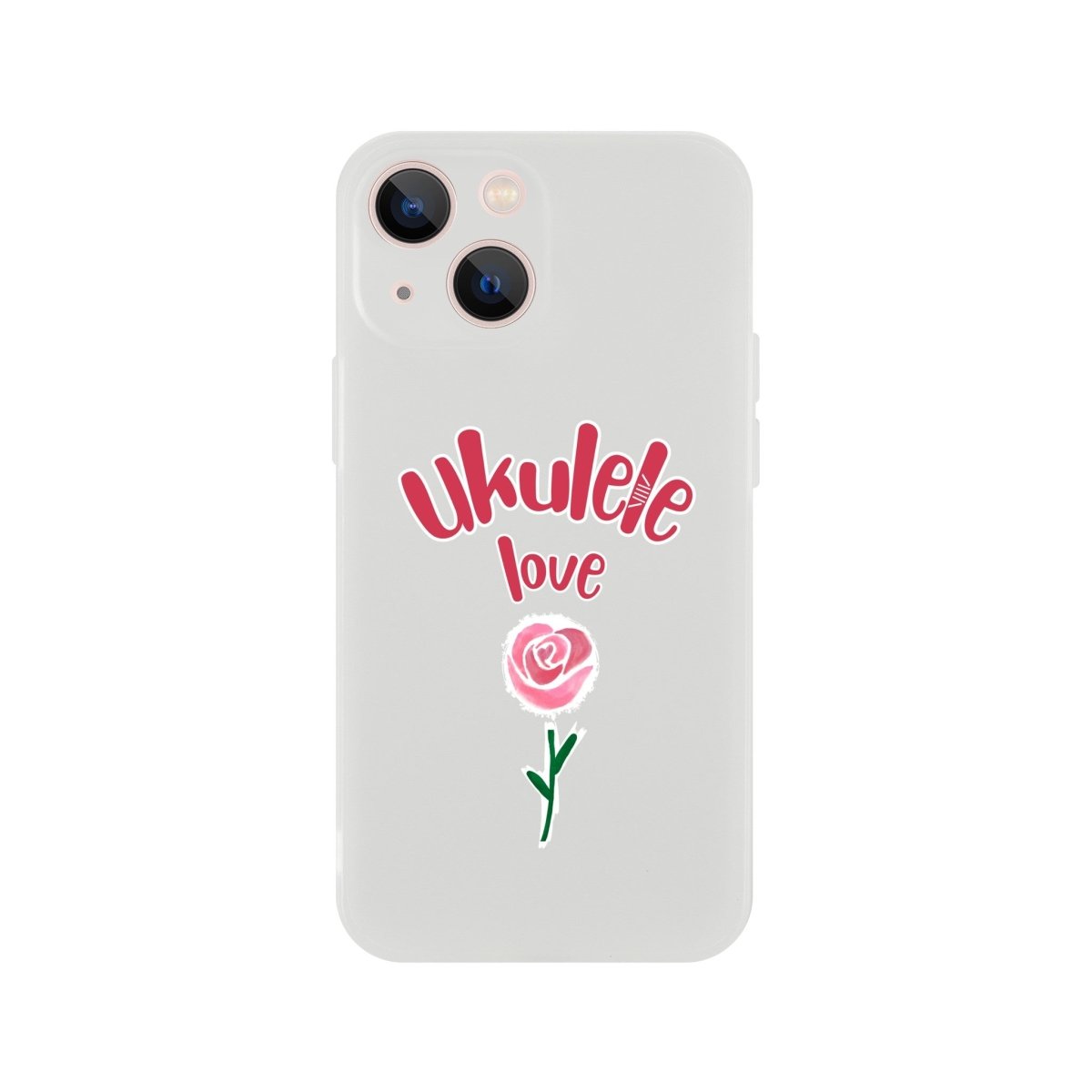 Flexi 'Uke Rose' case - Uke Tastic - Apple - iPhone 13 Mini - Free Delivery - Uke Tastic