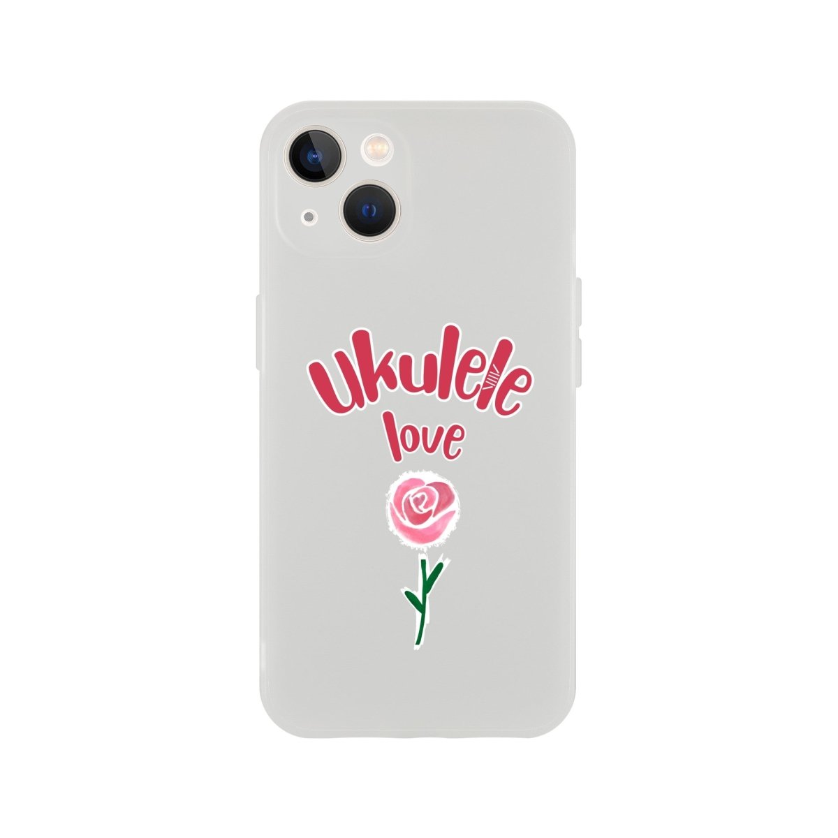 Flexi 'Uke Rose' case - Uke Tastic - Apple - iPhone 13 - Free Delivery - Uke Tastic
