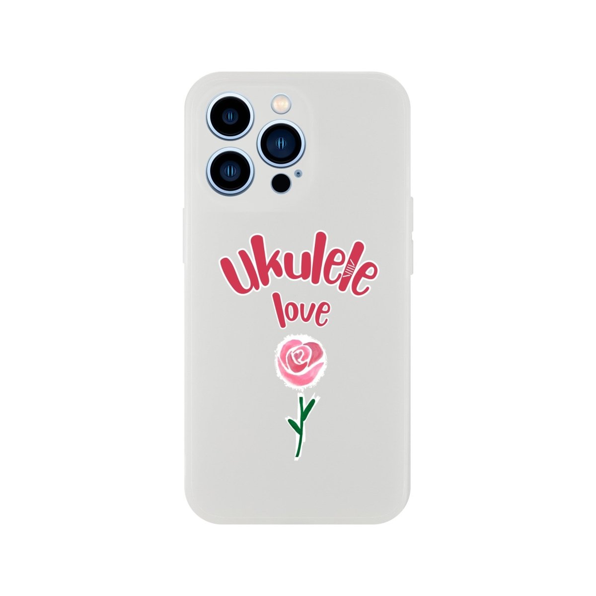 Flexi 'Uke Rose' case - Uke Tastic - Apple - iPhone 13 Pro - Free Delivery - Uke Tastic