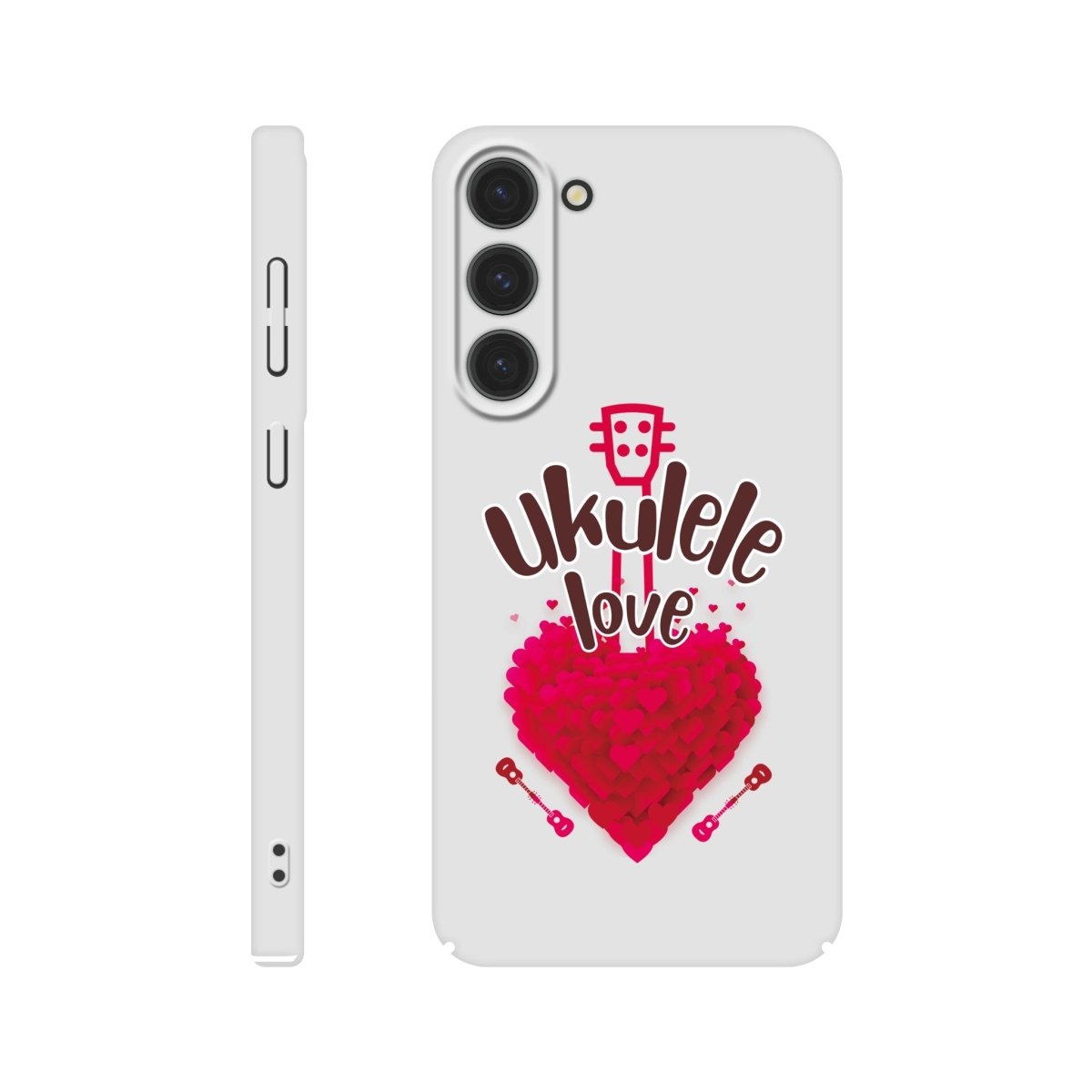 Slim 'Uke Love' case - Uke Tastic - Samsung - Galaxy S23 Plus - Free Delivery - Uke Tastic
