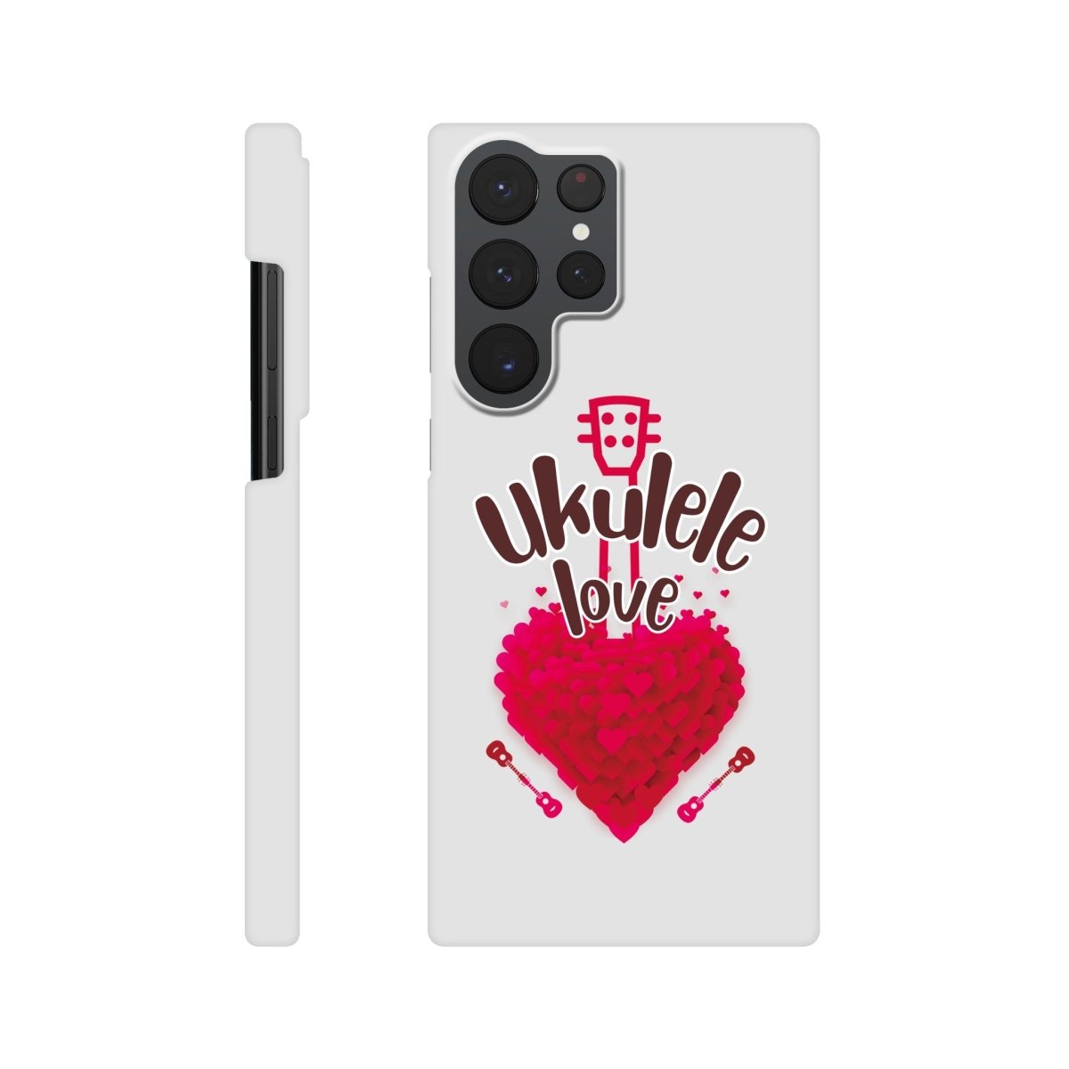 Slim 'Uke Love' case - Uke Tastic - Samsung - Galaxy S22 Ultra - Free Delivery - Uke Tastic
