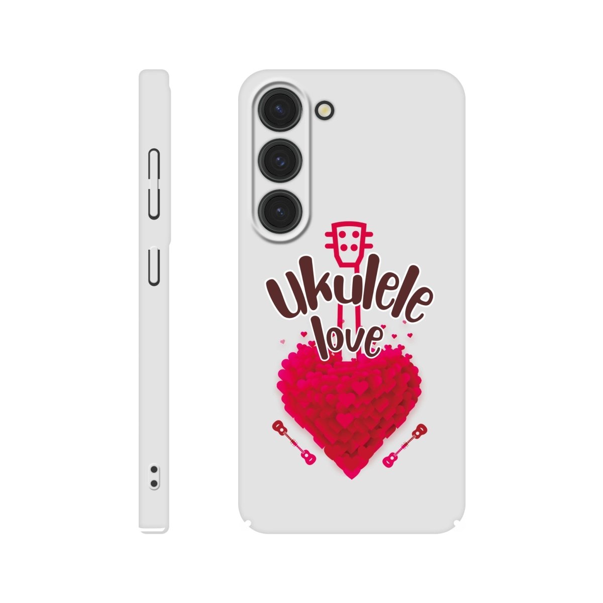 Slim 'Uke Love' case - Uke Tastic - Samsung - Galaxy S23 - Free Delivery - Uke Tastic
