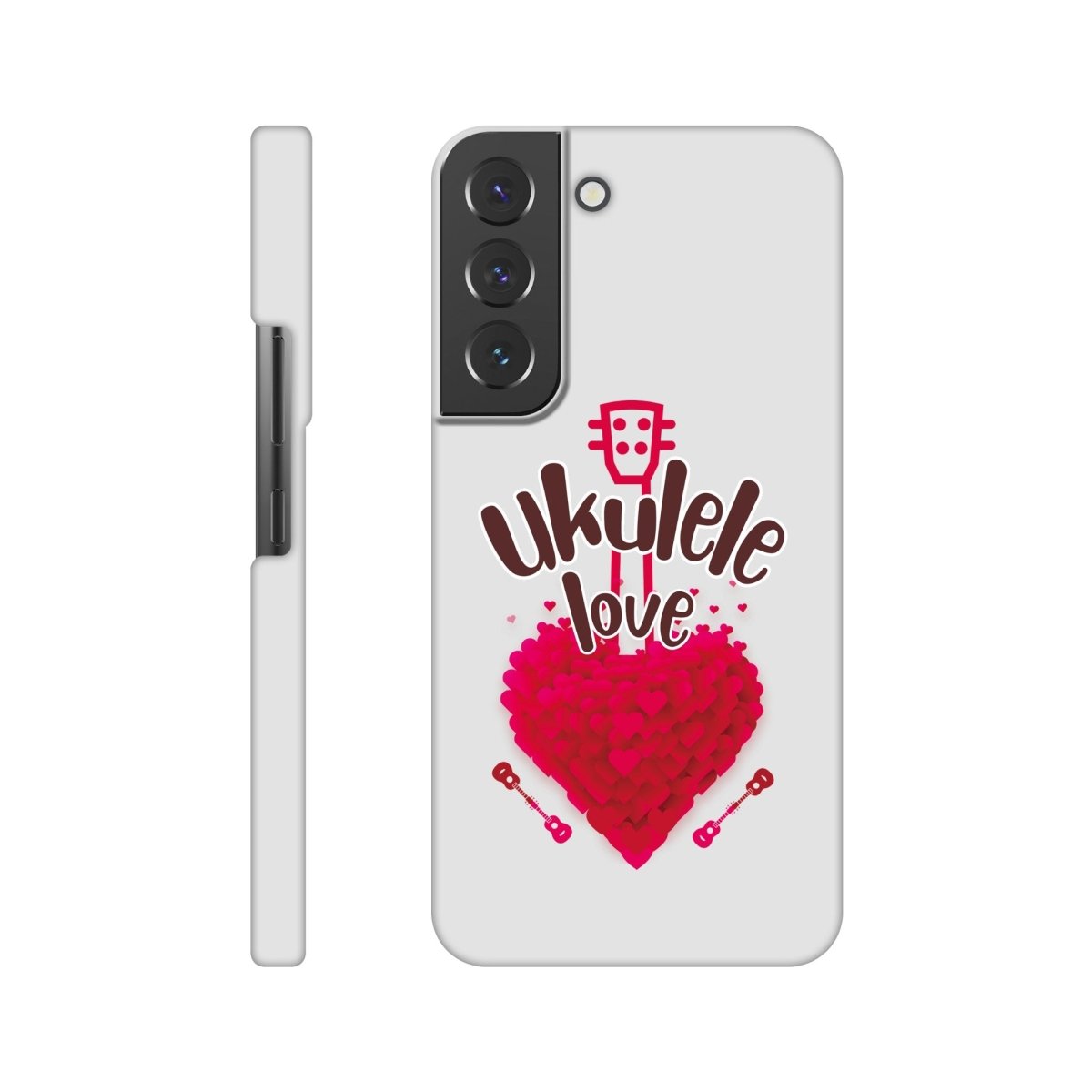 Slim 'Uke Love' case - Uke Tastic - Samsung - Galaxy S22 - Free Delivery - Uke Tastic