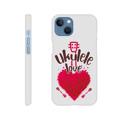 Slim 'Uke Love' case - Uke Tastic - Apple - iPhone 13 - Free Delivery - Uke Tastic