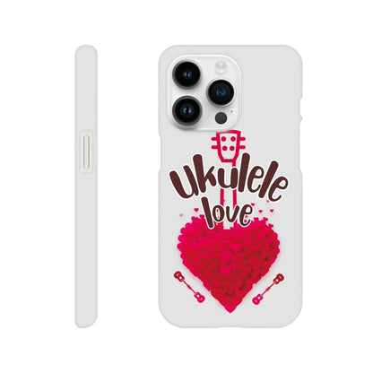 Slim 'Uke Love' case - Uke Tastic - Apple - iPhone 14 Pro - Free Delivery - Uke Tastic