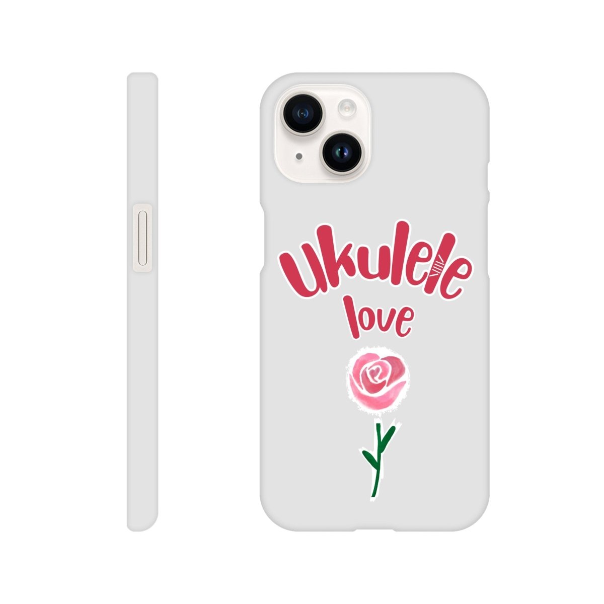 Slim 'Uke Rose' case - Uke Tastic - Apple - iPhone 14 - Free Delivery - Uke Tastic