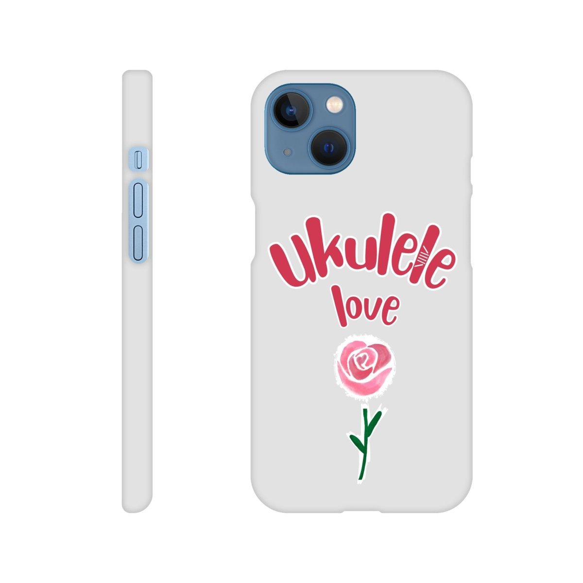 Slim 'Uke Rose' case - Uke Tastic - Apple - iPhone 13 - Free Delivery - Uke Tastic