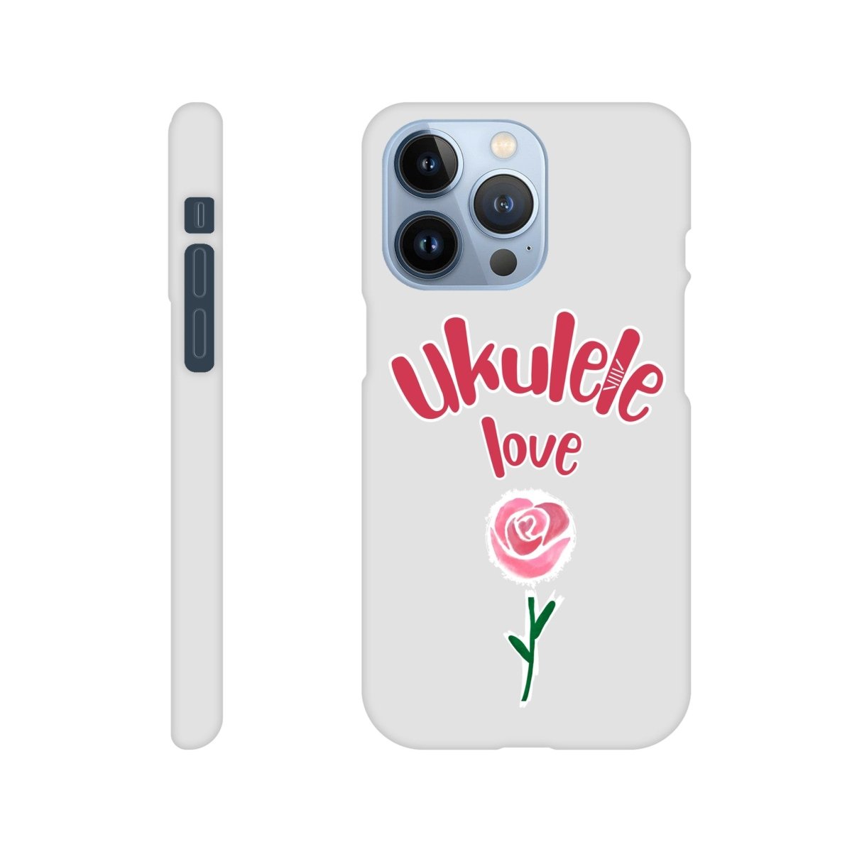 Slim 'Uke Rose' case - Uke Tastic - Apple - iPhone 13 Pro - Free Delivery - Uke Tastic