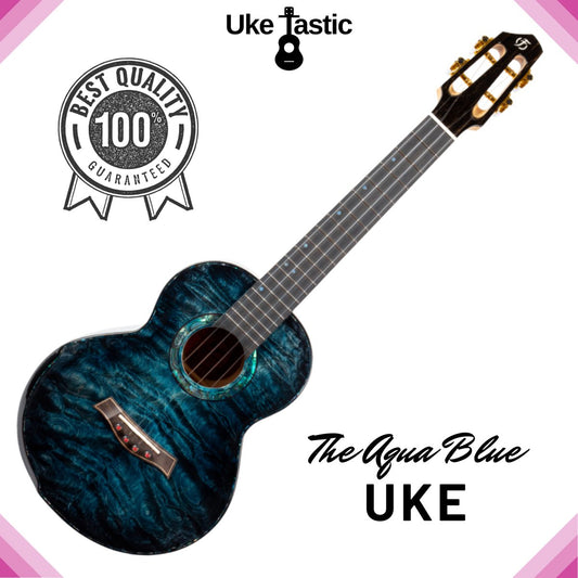 The Aqua Blue Uke (Tenor) - Uke Tastic