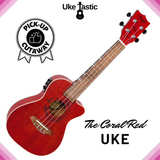 The Coral Red Uke (Concert) - Uke Tastic