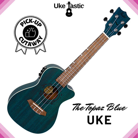 The Topaz Blue Uke (Concert) - Uke Tastic