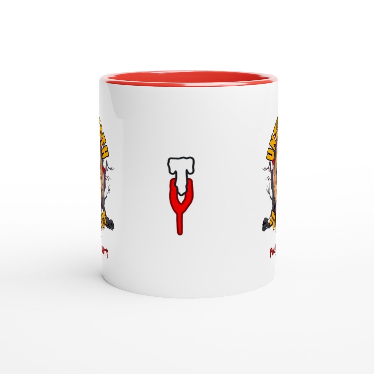 Until Death Do Us Part - Uke-ternity - Mug with Colour Inside - Uke Tastic - Ceramic Black - Cups and Mugs - Uke Tastic